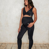 Maternity full-length leggings in black