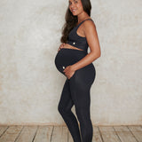 Maternity full-length leggings in black
