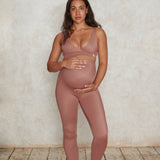 Maternity 7/8 leggings in antique rose