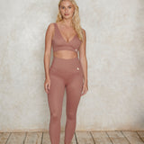 7/8 leggings in antique rose