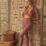 7/8 leggings in antique rose