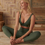 Full-length leggings in forest